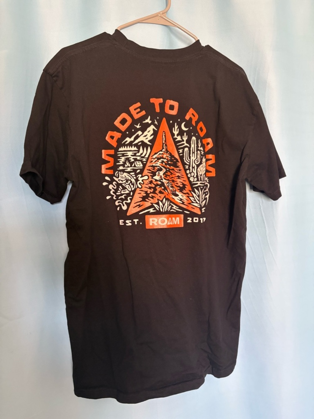 ROAM Black Short Sleeve Logo Tee